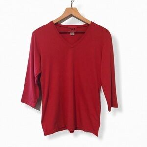 Flax 3/4 Sleeve Knit Shirt